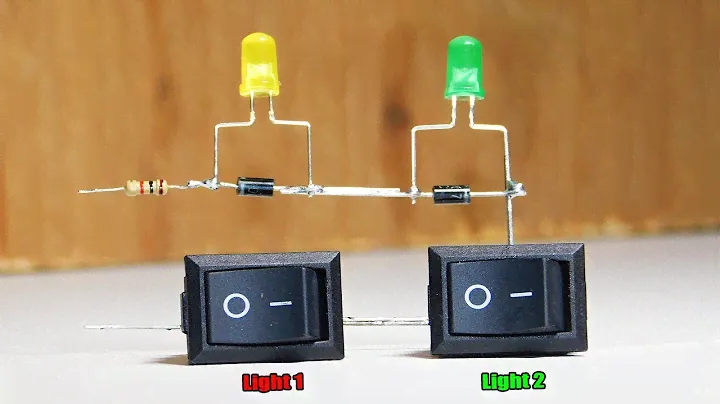 Awesome Electronic Idea With Switch, LED, 1N4007 Diode