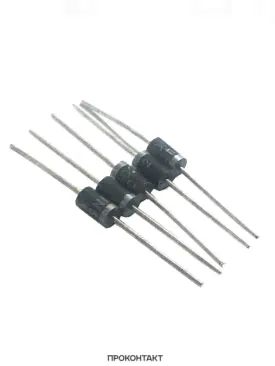 Диод 1N5402 (3A 200V) DO-27 (5 штук)