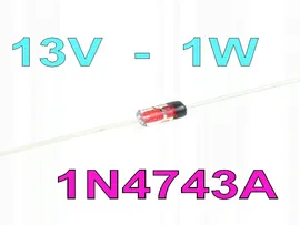 ДИОД ЗЕНЕРА - 13V, 1W, символом 1N4743A