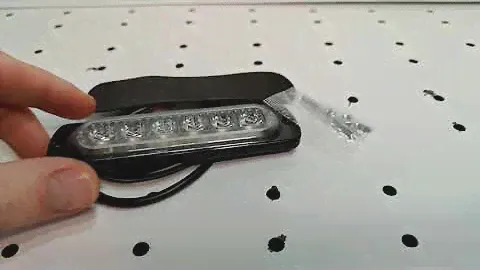 Стробоскоп LED 12В/24В, (6LED діодів) (112х28х10мм) aluminum