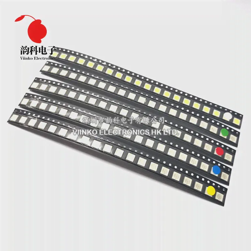 100шт 5050 SMD LED Белый Красный Синий Желтый Зеленый Теплый Белый Светоизлучающий Диод-0