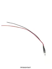 Светодиод 3мм 12V синий с проводом