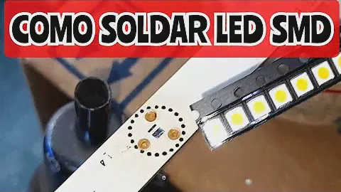 como soldar led SMD en tiras de led back light de led TV con estaño en pasta