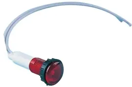 S100LK1, Светодиод с держателем и проводом 12V красный